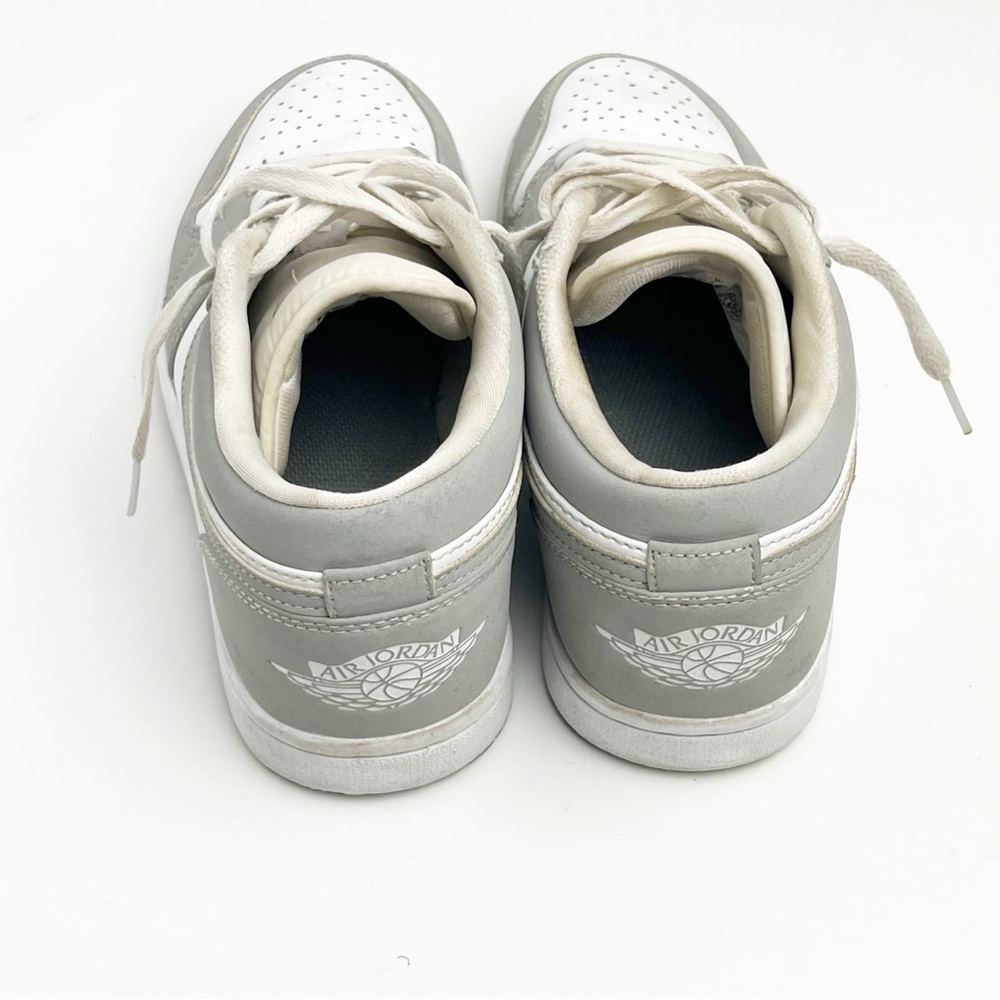 NIKE Jordan 1 Wolf Gray White Low Top Lace Up Sneakers #DC0774-105, Size 6.5 - Picture 10 of 15